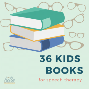 36 kids books for speech therapy